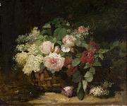 unknow artist Roses and Lilac Sweden oil painting reproduction